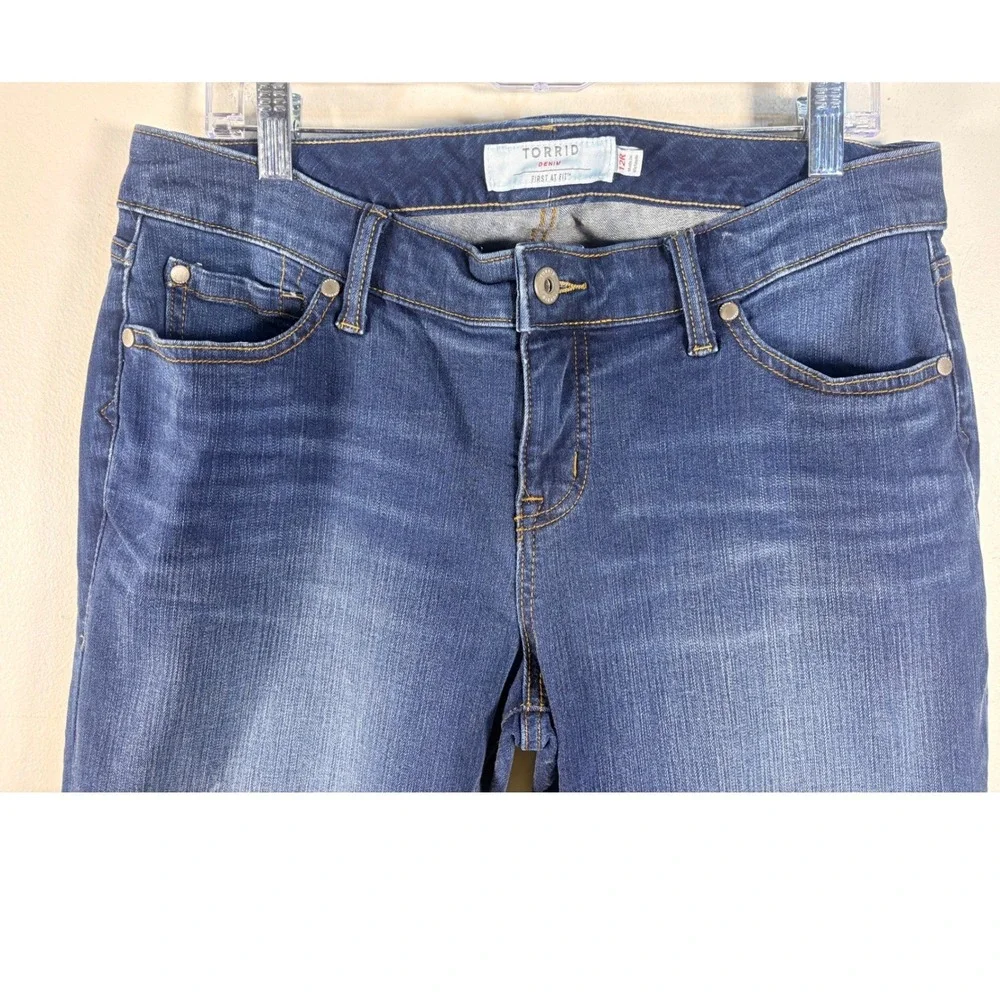 Torrid Denim First At Fit Women 12R Blue Excellent Bootcut‎ Stretch Jeans